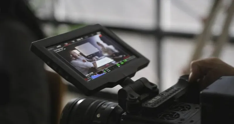 Cinematic production scene